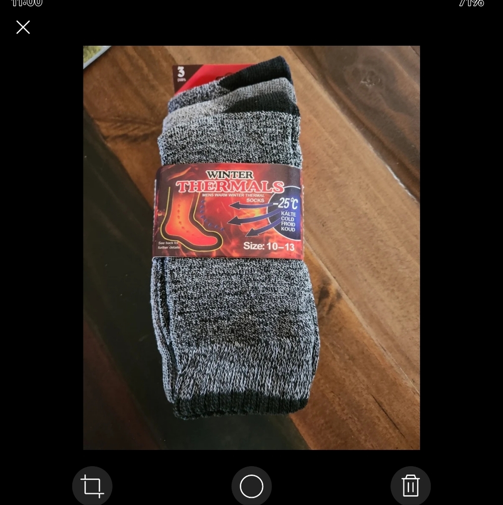 Mens 3 Pair Length  Thermal Socks